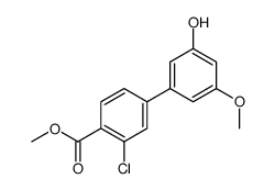 methyl 2-chloro-4-(3-hydroxy-5-methoxyphenyl)benzoate Structure