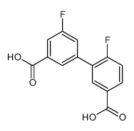 3-(3-carboxy-5-fluorophenyl)-4-fluorobenzoic acid结构式