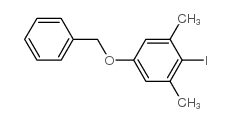 2-Iodo-1,3-dimethyl-5-(phenylmethoxy)benzene Structure