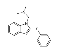 1-[(N,N-dimethylamino)methyl]-2-(phenylthio)indole结构式