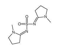 (E)-1-methyl-N-[(E)-(1-methylpyrrolidin-2-ylidene)amino]sulfonylpyrrolidin-2-imine结构式