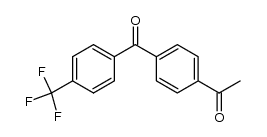 1-{4-[4-(trifluoromethyl)benzoyl]phenyl}-ethanone结构式