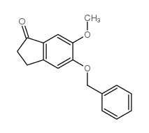 5-苄氧基-6-甲氧基-1-茚酮结构式