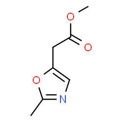 2-甲基噁唑-5-乙酸甲酯结构式