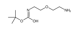 [2-(2-氨基乙氧基)乙基]氨基甲酸叔丁酯结构式
