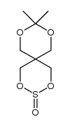 9,9-dimethyl-2,4,8,10,tetraoxy-3λ4-thiaspiro[3.3]undecan-3-one结构式