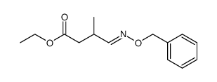 ethyl 4-((benzyloxy)imino)-3-methylbutanoate Structure