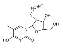 1-(2-azido-2-deoxyarabinofuranosyl)thymine Structure