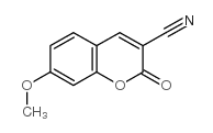 3-氰基-7-甲氧基香豆素结构式
