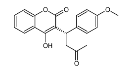 (S)-4-hydroxy-3-[1-(4-methoxyphenyl)-3-oxobutyl]-chromen-2-one Structure