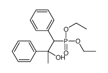 1-diethoxyphosphoryl-1,2-diphenylpropan-2-ol结构式