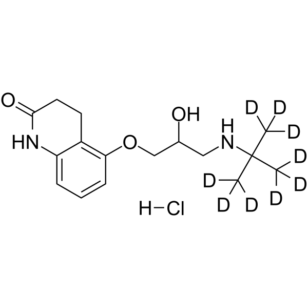 Carteolol-d9 hydrochloride Structure