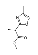 methyl 2-(3-methyl-1,2,4-oxadiazol-5-yl)propanoate Structure