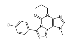 3-(4-chlorophenyl)-9-methyl-6-propyl-[1,2,4]triazolo[3,4-f]purin-5-one Structure