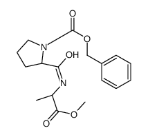 N-benzyloxycarbonyl-prolyl-alanine methyl ester结构式