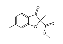 2,6-dimethyl-3-oxo-2,3-dihydro-benzofuran-2-carboxylic acid methyl ester Structure