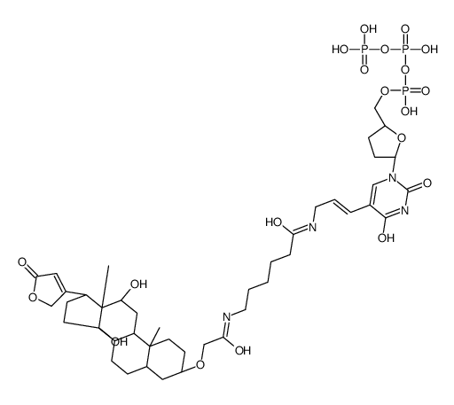 digoxigenin-11-2',3'-dideoxyuridine 5'-triphosphate Structure