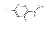 2,4-二氟-N-甲基苯胺结构式