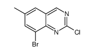 8-Bromo-2-chloro-6-methylquinazoline Structure