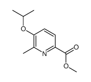 5-异丙氧基-6-甲基吡啶甲酸甲酯结构式