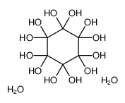 cyclohexane-1,1,2,2,3,3,4,4,5,5,6,6-dodecol,dihydrate Structure