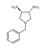 (R,r)-n-苄基-3,4-反式二氨基吡咯烷结构式