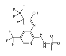 2,2,3,3,3-pentafluoro-N-[2-(2-methylsulfonylhydrazinyl)-5-(trifluoromethyl)pyridin-3-yl]propanamide Structure