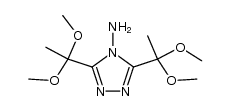 4-amino-3,5-bis(1,1-dimethoxyethyl)-4H-1,2,4-triazole Structure