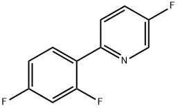 2-(2,4-二氟苯基)-5-氟吡啶结构式