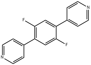4,4'-(2,5-二氟-1,4-亚苯基)二吡啶结构式