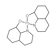 Lead,bis(8-quinolinolato-kN1,kO8)-, (T-4)- Structure