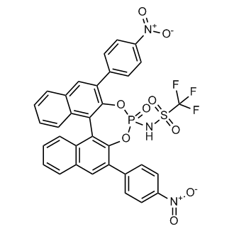 (11BS)-N-(2,6-双(4-硝基苯基)-4-氧化二萘并[2,1-d:1',2'-f][1,3,2]二氧杂磷杂环庚-4-基)-1,1,1-三氟甲磺酰胺结构式
