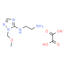 N-[1-(methoxymethyl)-1H-1,2,4-triazol-5-yl]ethane-1,2-diamine oxalate Structure