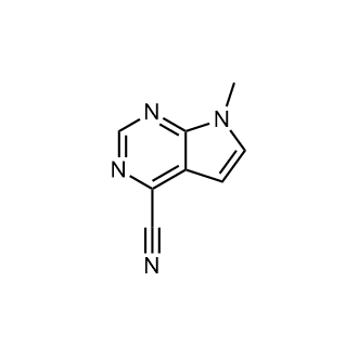 7-Methyl-7H-pyrrolo[2,3-d]pyrimidine-4-carbonitrile Structure