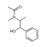 N-(beta-羟基-alpha-甲基苯乙基)-N-甲基-乙酰胺结构式