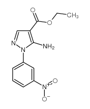 5-氨基-1-(3-硝基苯基)吡唑-4-甲酸乙酯结构式
