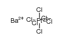barium hexachloroplatinate(IV) Structure