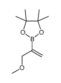 2-(3-methoxyprop-1-en-2-yl)-4,4,5,5-tetramethyl-1,3,2-dioxaborolane结构式