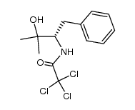 N-[(S)-1-benzyl-2-hydroxy-2-methylpropyl]-2,2,2-trichloroethanamide结构式