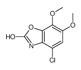 4-chloro-6,7-dimethoxy-3H-1,3-benzoxazol-2-one结构式