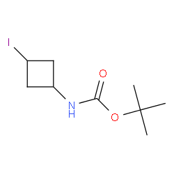 (3-碘代环丁基)氨基甲酸叔丁酯结构式