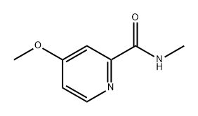 N-甲基-4-甲氧基-2-吡啶甲酰胺结构式
