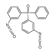 1-isocyanato-3-[(3-isocyanatophenyl)-phenylphosphoryl]benzene结构式