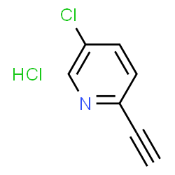 5-Chloro-2-ethynylpyridine hydrochloride Structure