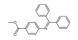 4-benzhydrylidenamino-benzoic acid methyl ester Structure