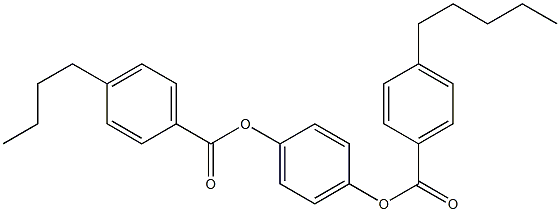 4-Butylbenzoic acid 4-[(4-pentylbenzoyl)oxy]phenyl ester structure