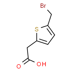 5-(bromomethyl)-2-Thiopheneacetic acid structure