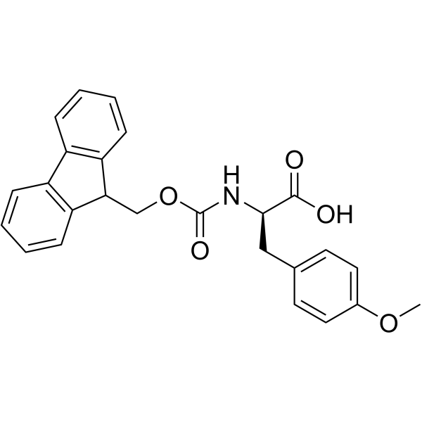 N-Fmoc-D-4-甲氧基苯丙氨酸结构式