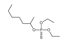 O,O-Diethyl O-2-heptanyl phosphorothioate结构式