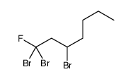 1,1,3-tribromo-1-fluoroheptane结构式